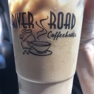 German chocolate latte with 2 extra shots.