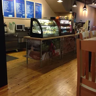 the interior of the restaurant