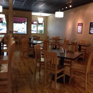 the interior of the restaurant