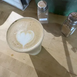 Hot Cranberry Pistachio Cake latte. Yummy and reminds me of cool fall days.