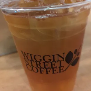 a cup of iced coffee