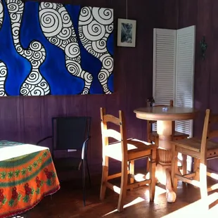 One of the cozy little rooms at River Rock Inn&apos;s Cafe