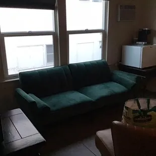 This room had more light, only until the sun went down. Couldn&apos;t even read in the light provided.