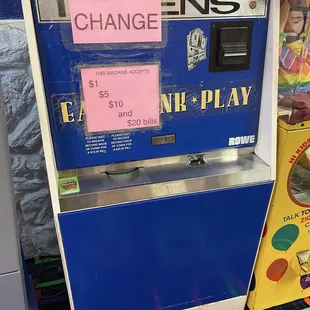 Change machine