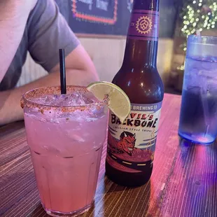 Watermelon Margarita and Devil's Backbone