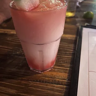 Frozen watermelon margarita