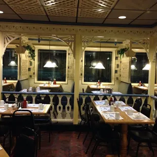 a view of the dining room