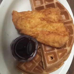 food, waffles