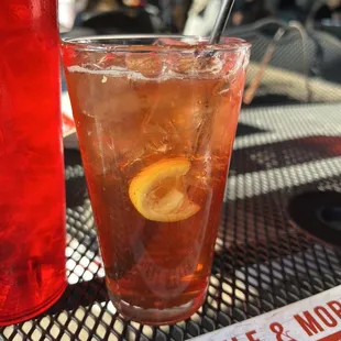 Huey P. Long - peach vodka and sweet tea