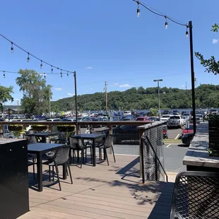 The view on the patio