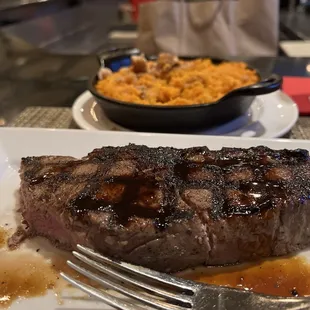 12oz New York Strip +  Sweet Potato Casserole