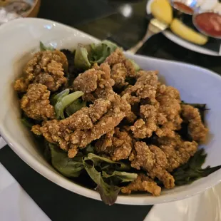 Fried oysters