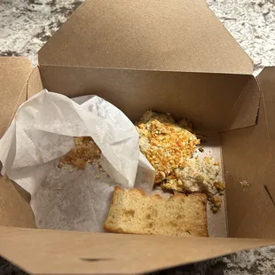 Crab dip and toast points