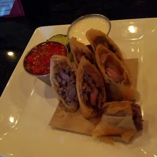 Philly Cheese-Steak Spring Rolls