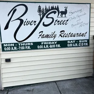 From the public parking lot behind restaurant