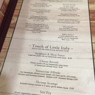 More menu