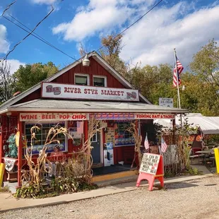 storefront and parking lot