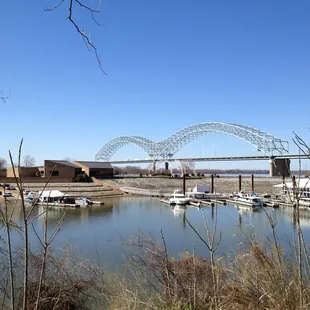 03-10-12; Hernando De Soto Bridge, River Terrace &amp; Harbor Landing on Mud Island, Memphis TN