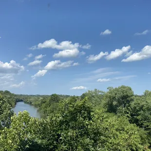 The beautiful view from our table.
