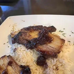 Candied pork belly