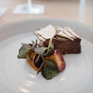 a plate of food on a table