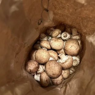 Yummy baby portobello mushrooms!