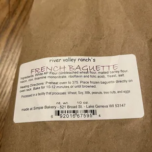 Try their fresh baguettes. Yum!