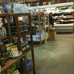 the inside of the store