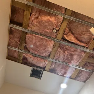 Exposed insulation