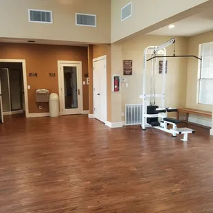 This is the gym at Riverwalk.