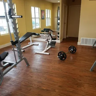 The weightroom at Riverwalk.