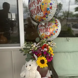 After having to make 2 days of calls and not receiving on the day promised, this is what was delivered.  Still not a $70 bouquet.