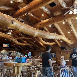 Inside dining area and bar