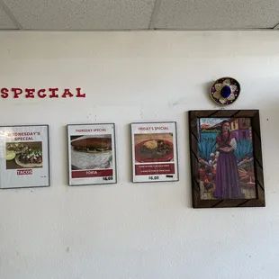 Specialty menu options