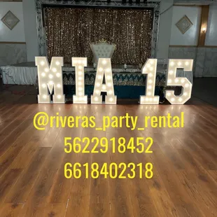 Marque numbers &amp; letters available $55 each piece