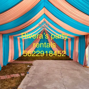20x40 whit draping $500