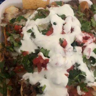 Asada nachos