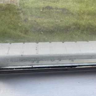 broken window frame