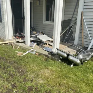 installer mess left over weekend