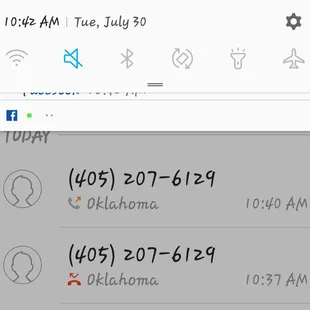 The phone call that I never received from the only one in the office.