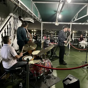 Live band on the fourth deck