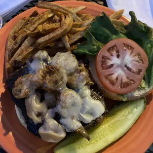 Sally burger on $6 Monday night but I added jalapeño for $0.75