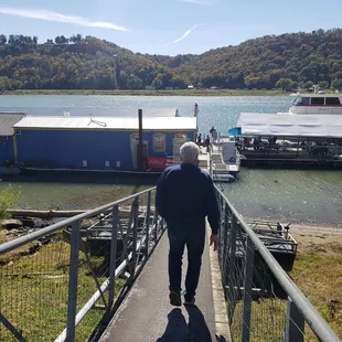 Walk the plank to the on river restaurant