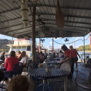 people sitting at tables