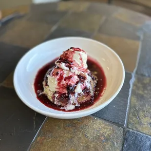 Butter Cake with Fresh Berry Compote