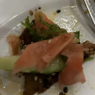 Excellent appetizers: Sesame Tuna and Fire Roasted Oysters were the best we have ever had.