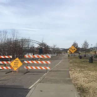 Part of the park shut down due to the river being up. (February 2018)
