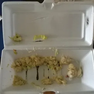 Why did my sandwich come in a carton that looks used?