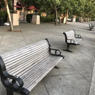 Plenty of benches!