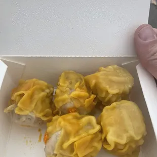 Delicious with the sauces.